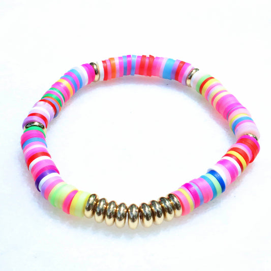 Pop of Color Clay Bracelet