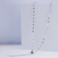 Calico Scallop Shell, Fresh Water Pearl & Stainless Steel Necklace