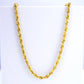 Gold Rope Chain Necklace