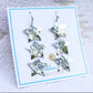 Silver Hammered Star Dangle Earrings