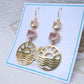 Pink & Golden Sunset Earrings