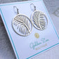 Stainless Steel Palm Fan Earrings