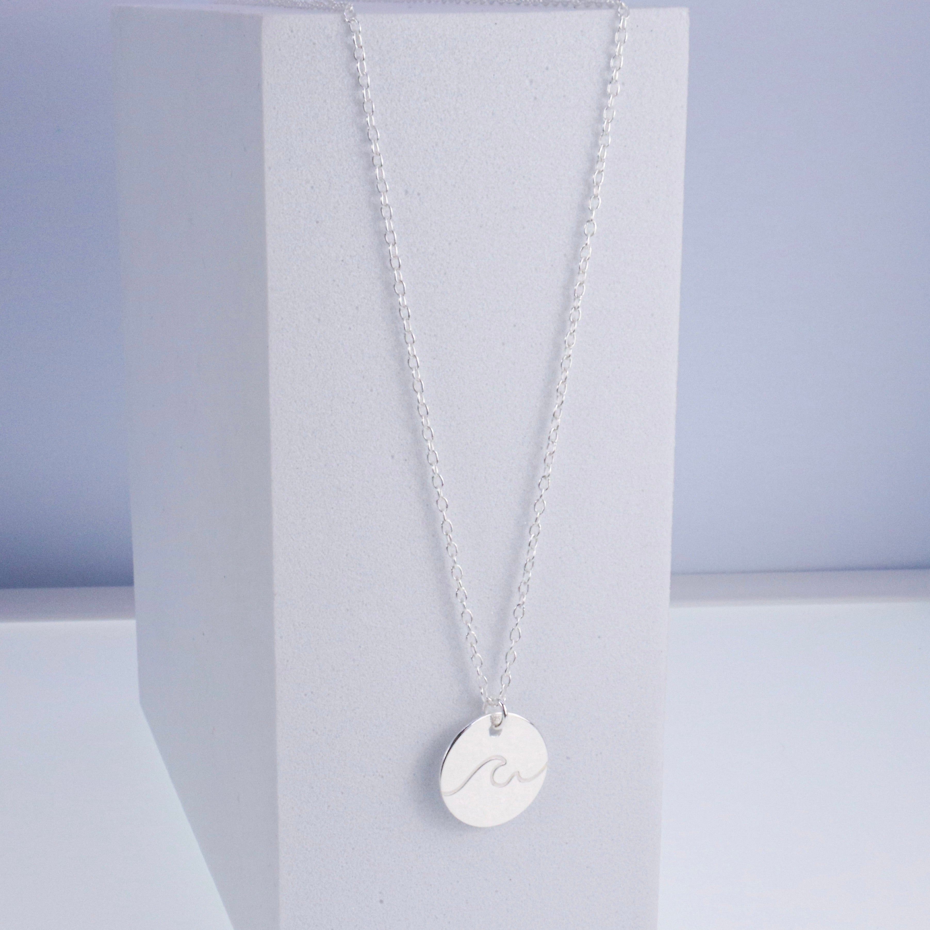 Sterling Silver Wave Necklace