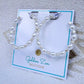 Silver Pearl Hoop Earrings