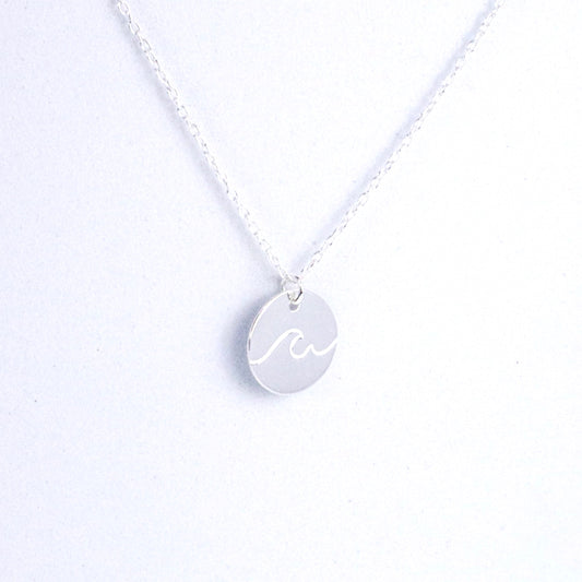 Sterling Silver Wave Necklace