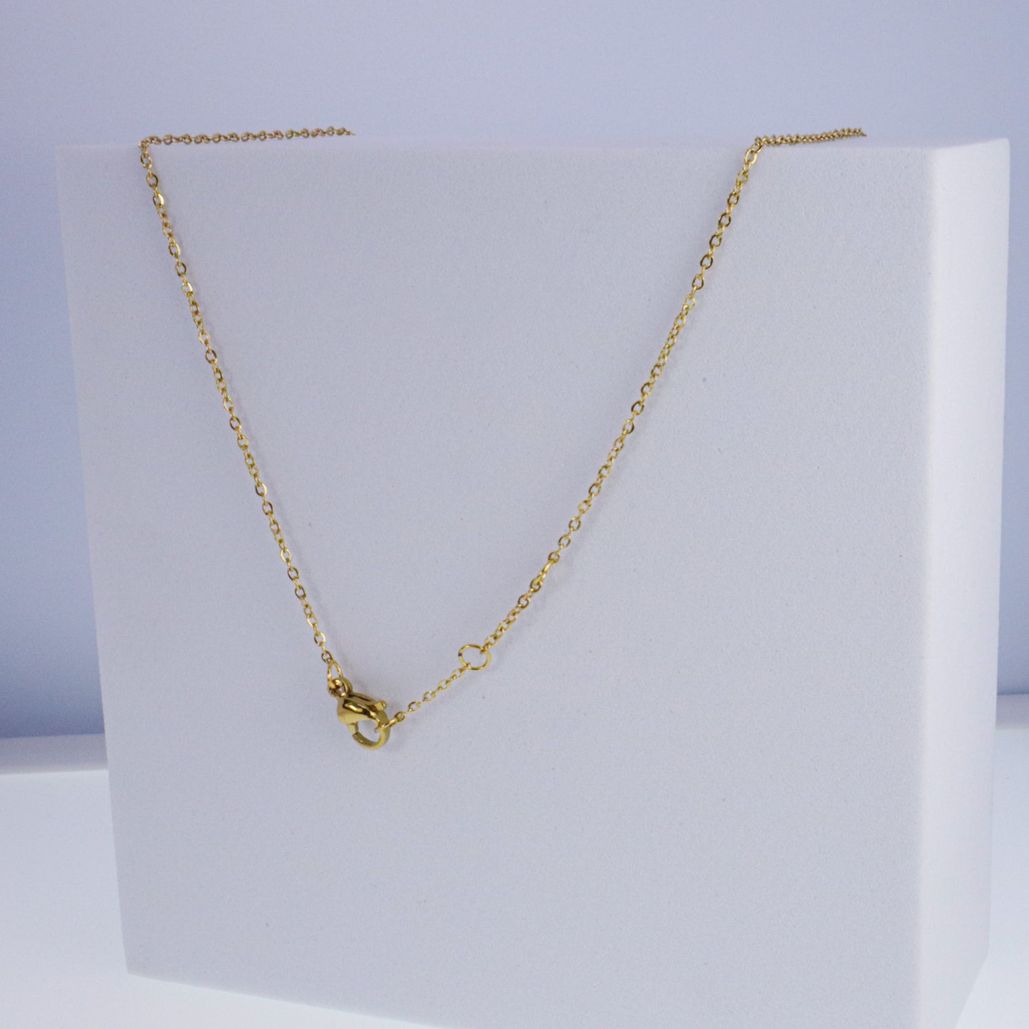 Gold Delicate Pearl Short Stainless Steel Necklace