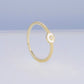 14k Gold Star CZ Ring Size 7