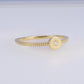 14k Gold Star CZ Ring Size 7