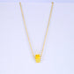 Yellow Citrine Crystal November Birthstone Necklace