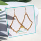 Matte Gold Ornate Boho Earrings