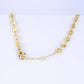 Shimmer Gold Delicate Choker Stainless Steel Necklace