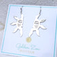 Silver Stainless Steel Sun Earrings