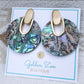 Large Abalone Statement Earrings