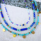 Turquoise & Gold Crystal Necklace