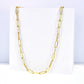 Flower Toggle Clasp Staple Chain Necklace