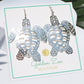 Silver Sea Turtle Earrings