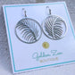 Stainless Steel Palm Fan Earrings