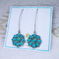 Silver & Turquoise Drop Earrings