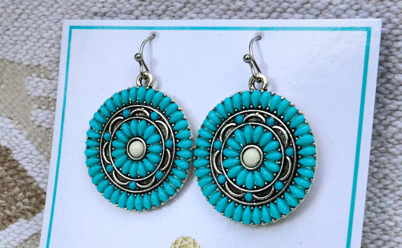 Silver & Turquoise Earrings