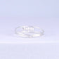 Aqua Blue Crystal Sterling Silver Toe Ring