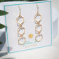 Best Selling Glittering Gold Lightweight Hexagon Earrings