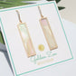 Mother Of Pearl Rectangle Earrings