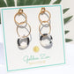 Black & White Tortoise Lightweight Dangle Earrings