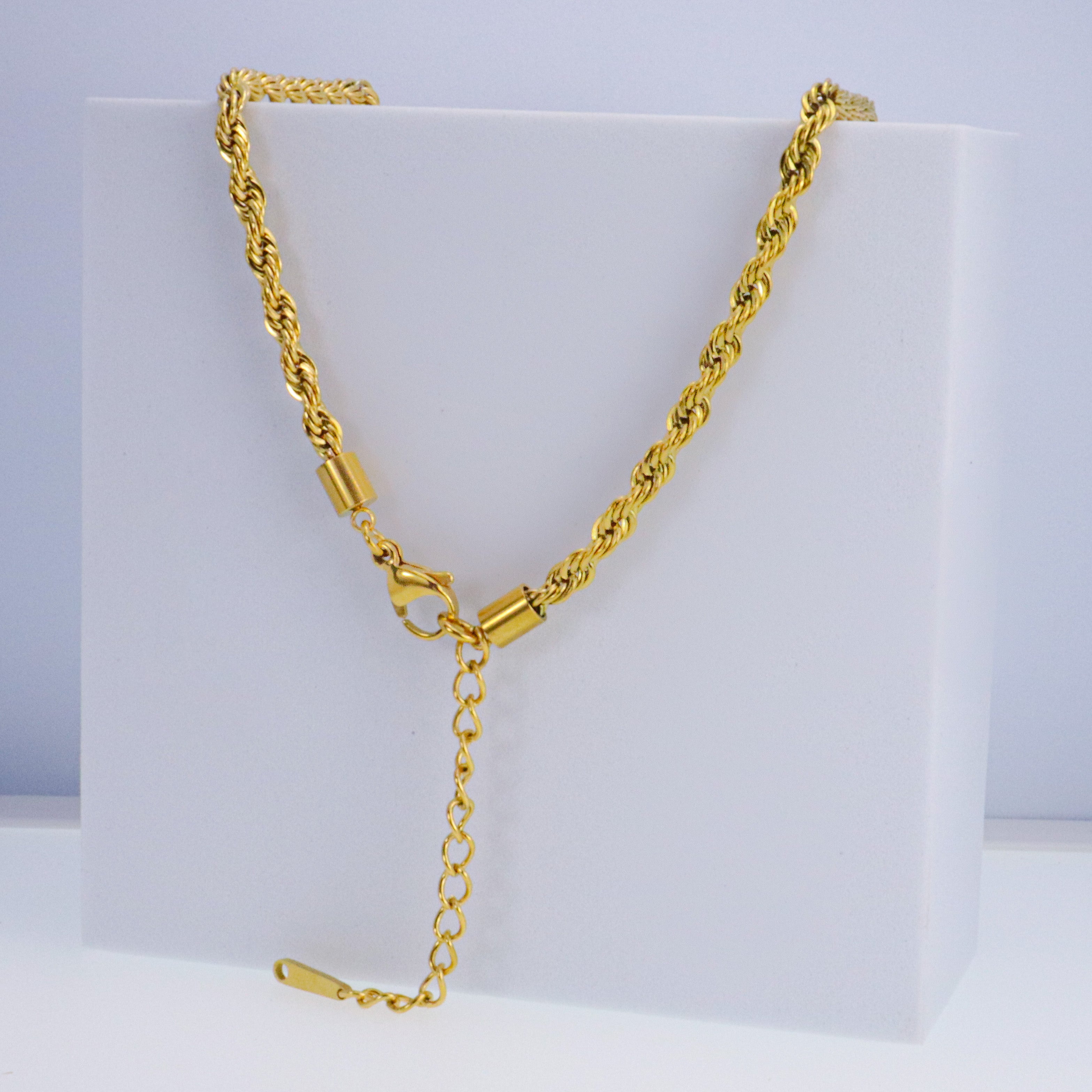 Gold Rope Chain Necklace