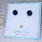 Blue Druzy Crystal Studs