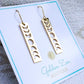 Gold Steel Moon Phase Earrings