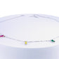 Sterling Silver Multicolor Baguette Necklace