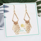 Matte Hammered Gold Panama Earrings