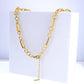 Gold Sparkle Chain Link Necklace