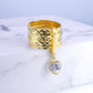 14k Gold Stack Ring with Heart Charm Ring Size 6