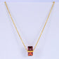 Ruby Red Crystal July Birthstone Necklace