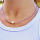Amethyst Purple Crystal Necklace