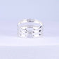 Tri-layer High Polish Sterling Silver Toe Ring