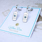 Silver Stainless Steel Moon & Sun Earrings