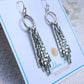 Silver Hammered Statement Earrings