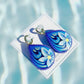 Baja Blue Floral Earrings