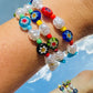 Millefiori Beaded Bracelet