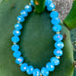 Blue Irridescent Czech Crystal Bracelet