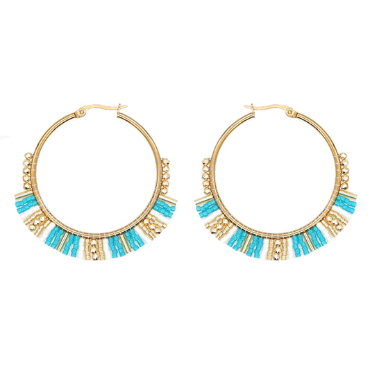 Sand & Surf Hoop Earrings