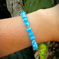 Blue Irridescent Czech Crystal Bracelet