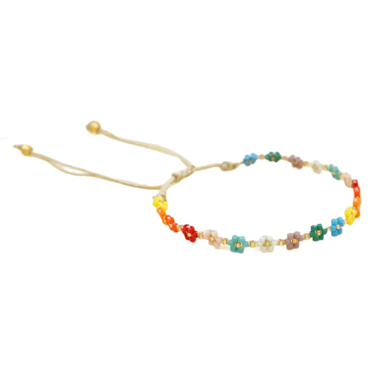 Rainbow Daisy Anklet / Bracelet
