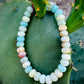 Faceted High Polish Amazonite Beaded Bracelet