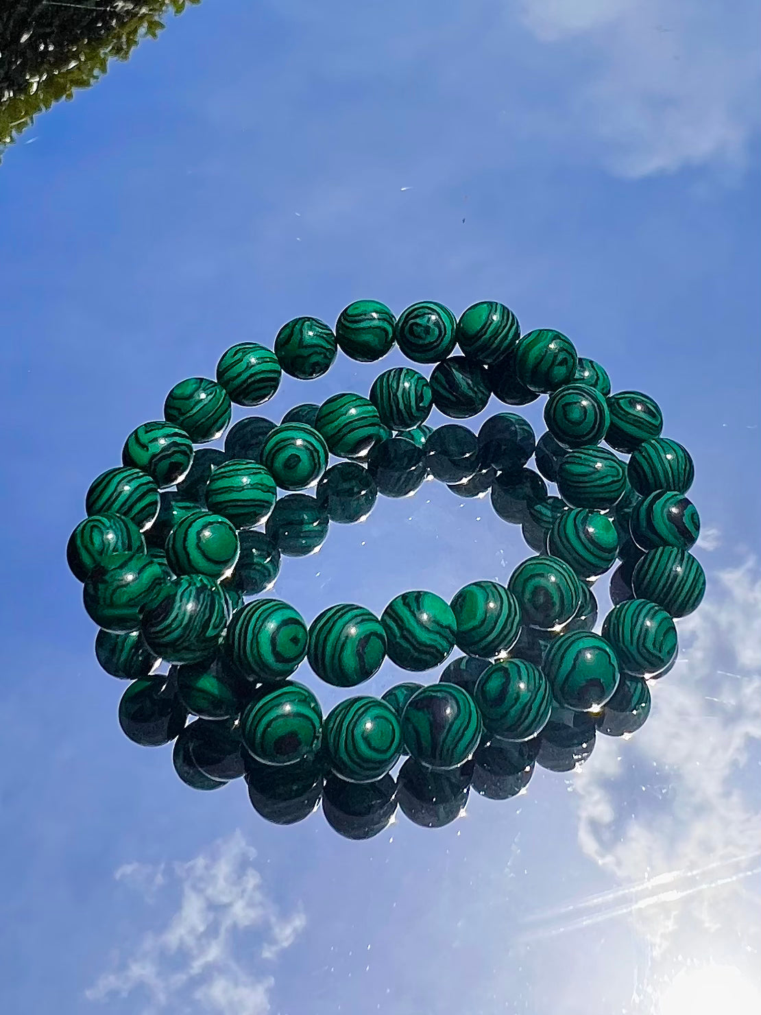 Green Malachite Gemstone Bracelet