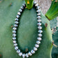 Hematite Tone Grey Crystal Beaded Bracelet