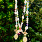 Fresh Water Pearl Millifiori Bead Toggle Clasp Religious Necklace