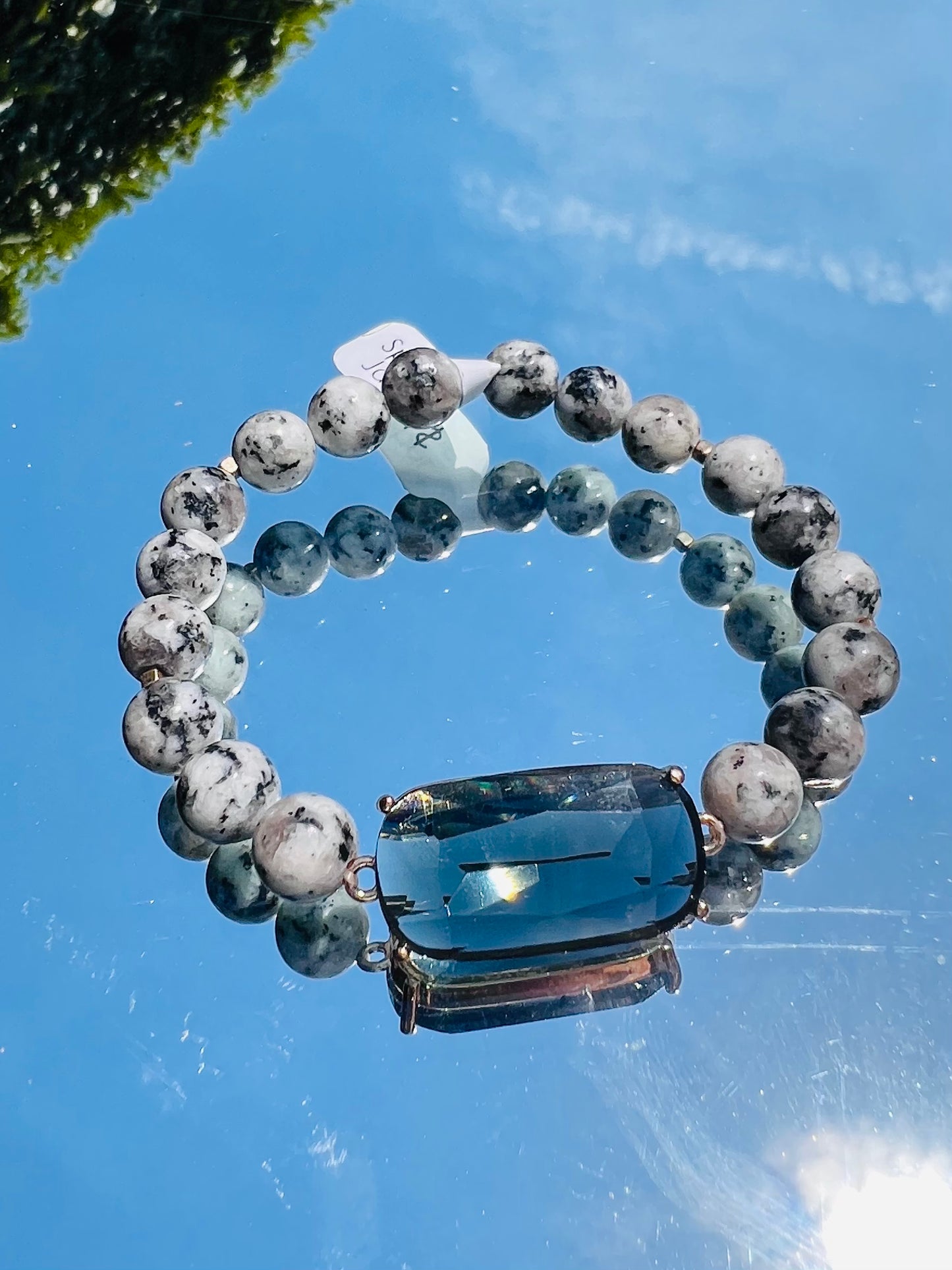 Prong Set Crystal Gemstone Bracelet